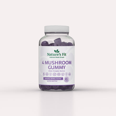 4 Mushroom Gummy — Focus & Immunity Blend